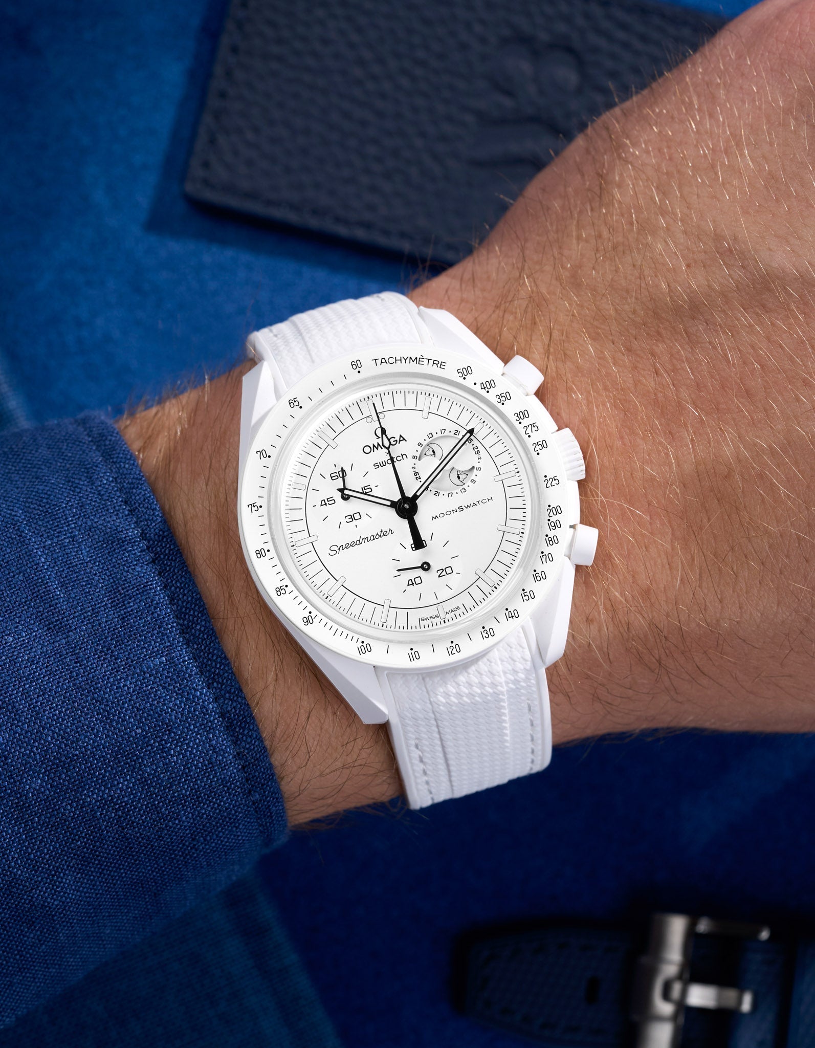Misión Mønswatch para la fase lunar (pulsera de goma)