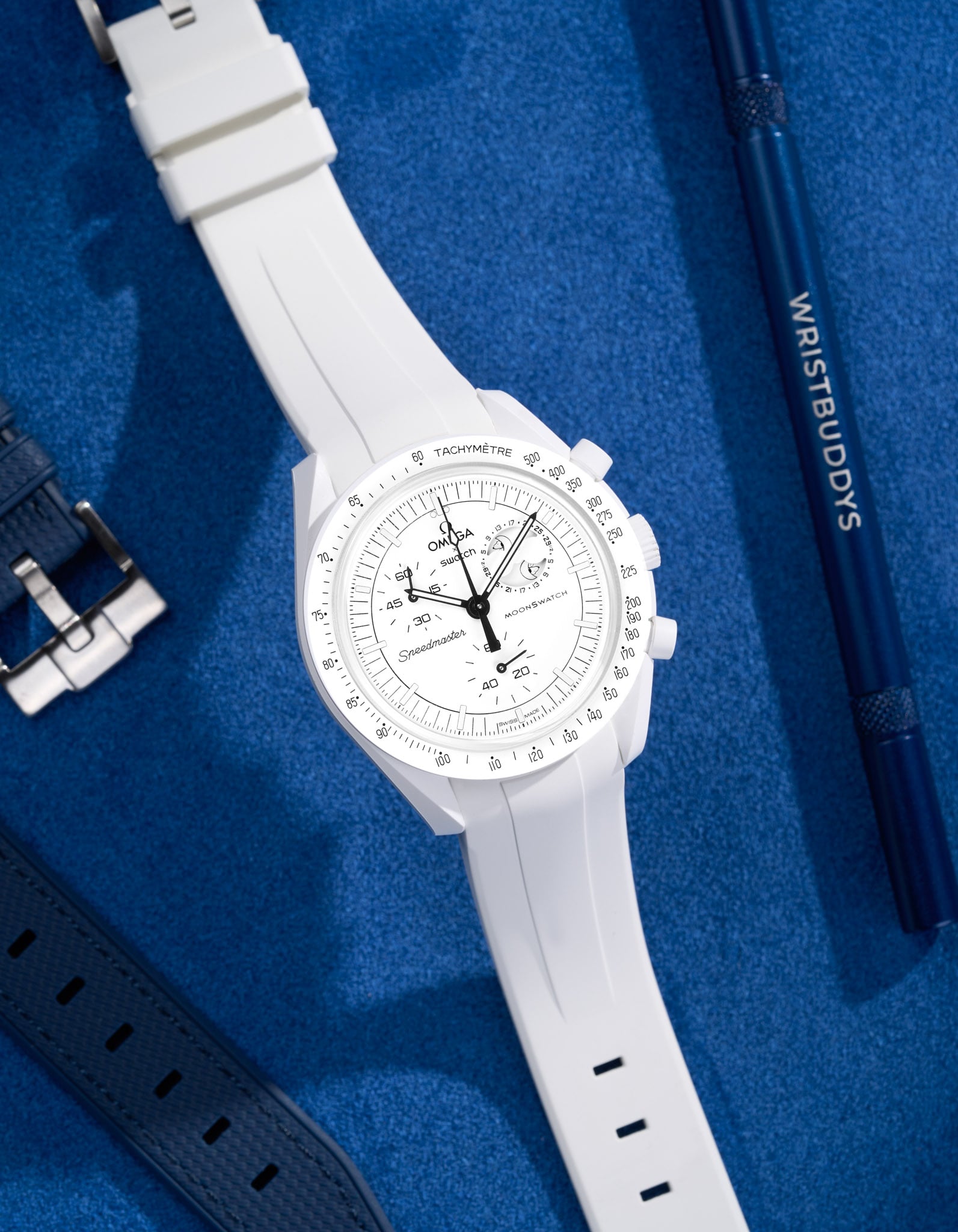 Misión Mønswatch para la fase lunar (pulsera de goma)