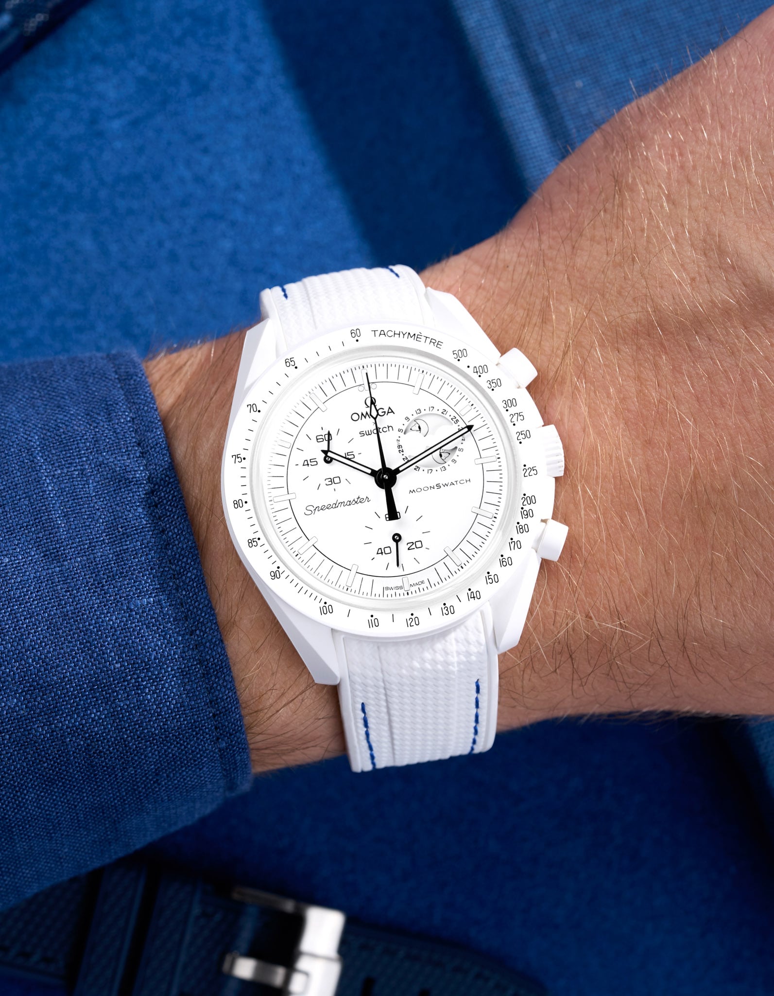 Misión Mønswatch para la fase lunar (pulsera de goma)