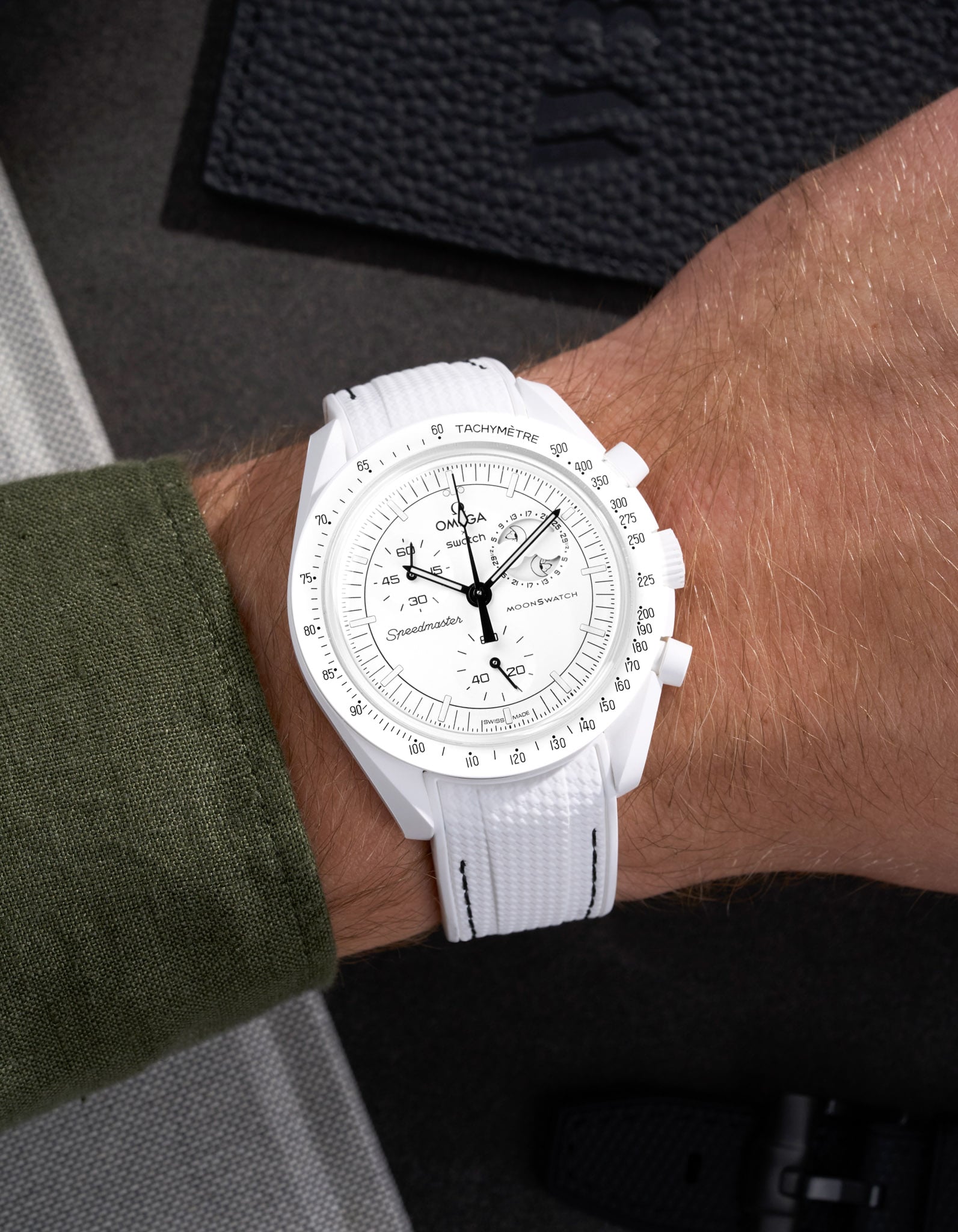 Misión Mønswatch para la fase lunar (pulsera de goma)