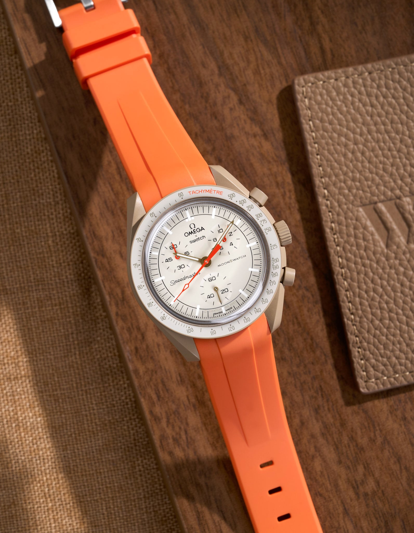 Sangle en caoutchouc courbe - Orange