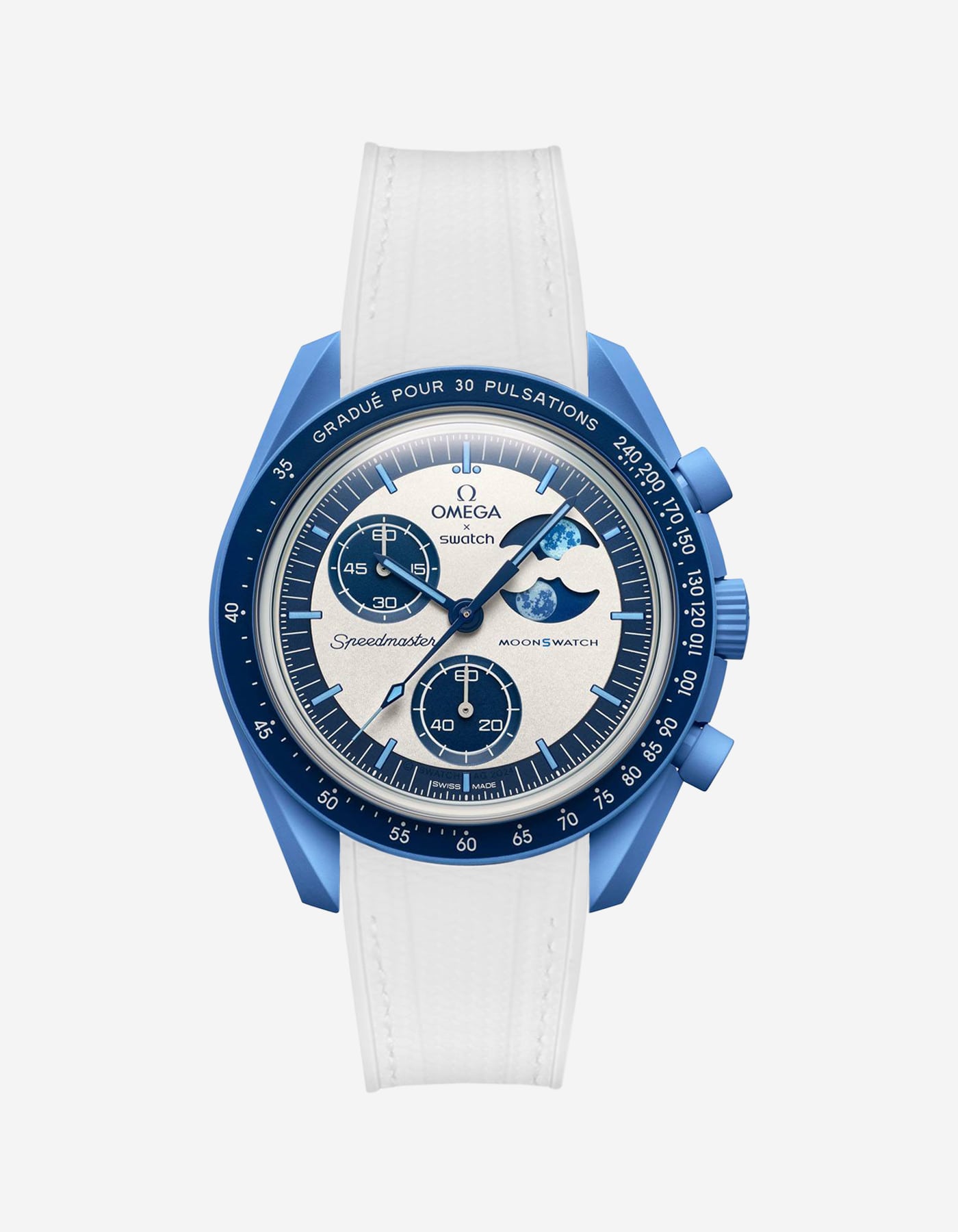 Mission Mønswatch for the Blue Moon Super Phase (Rubber Bracelet)