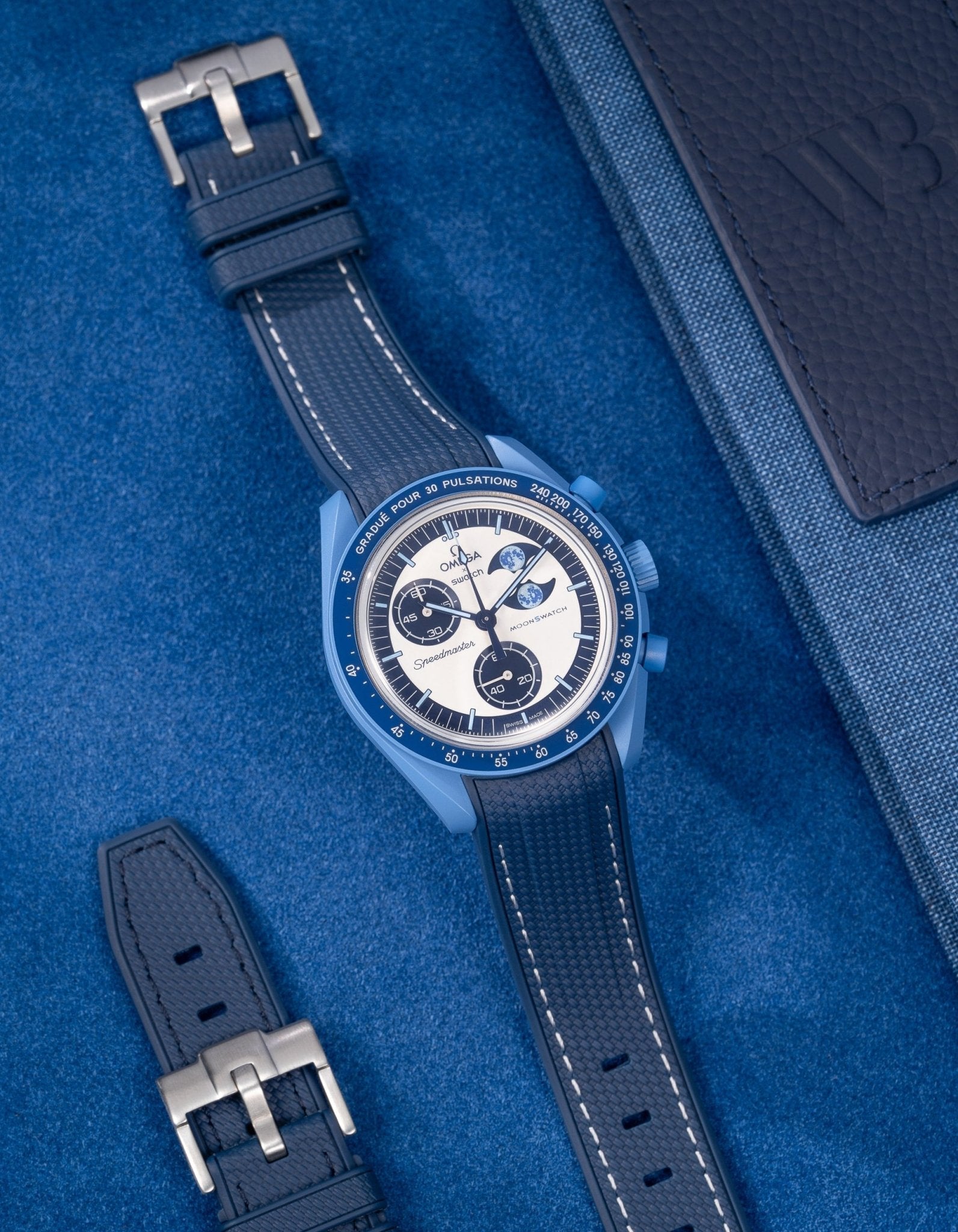 Mission Mønswatch for the Blue Moon Super Phase (Rubber Bracelet)