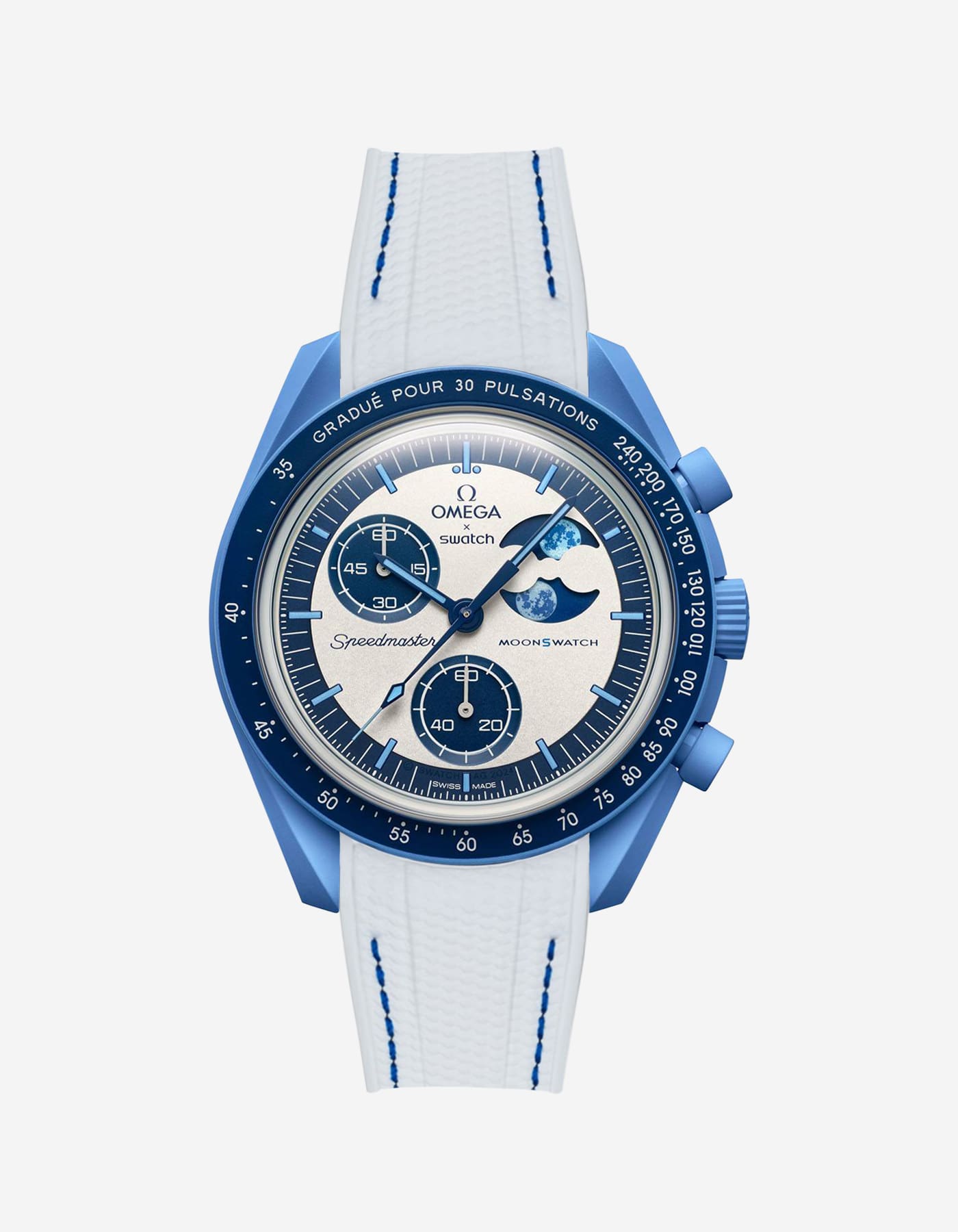 Mission Mønswatch for the Blue Moon Super Phase (Rubber Bracelet)