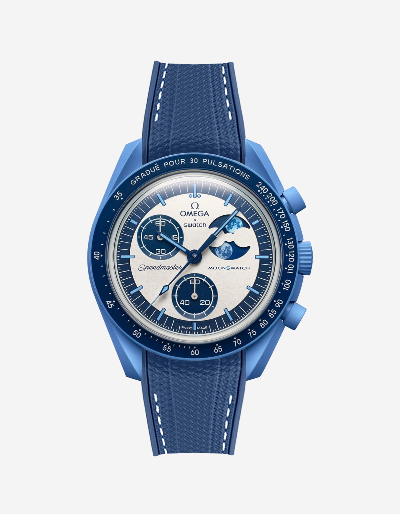 Mission Mønswatch for the Blue Moon Super Phase (Rubber Bracelet)