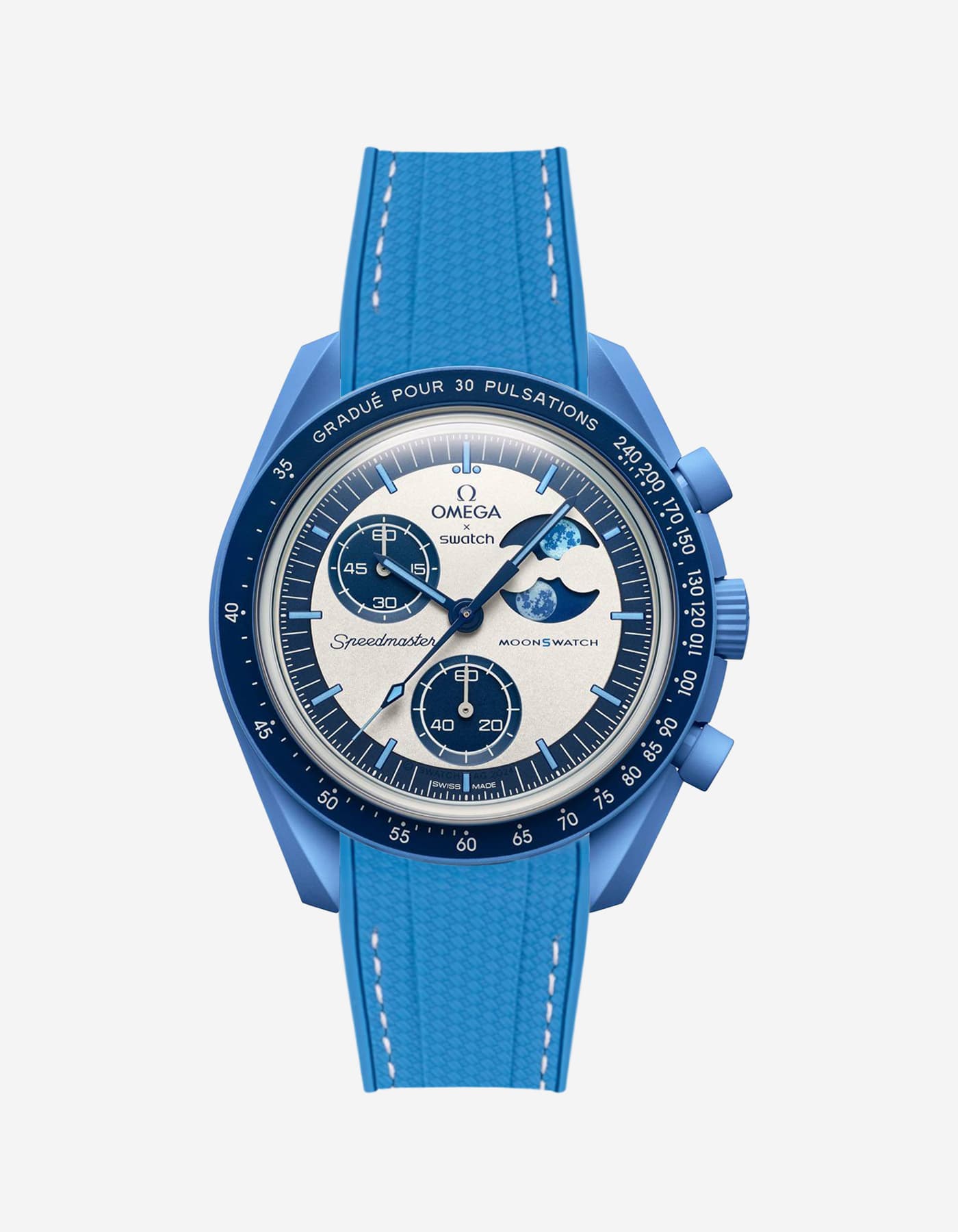 Mission Mønswatch for the Blue Moon Super Phase (Rubber Bracelet)