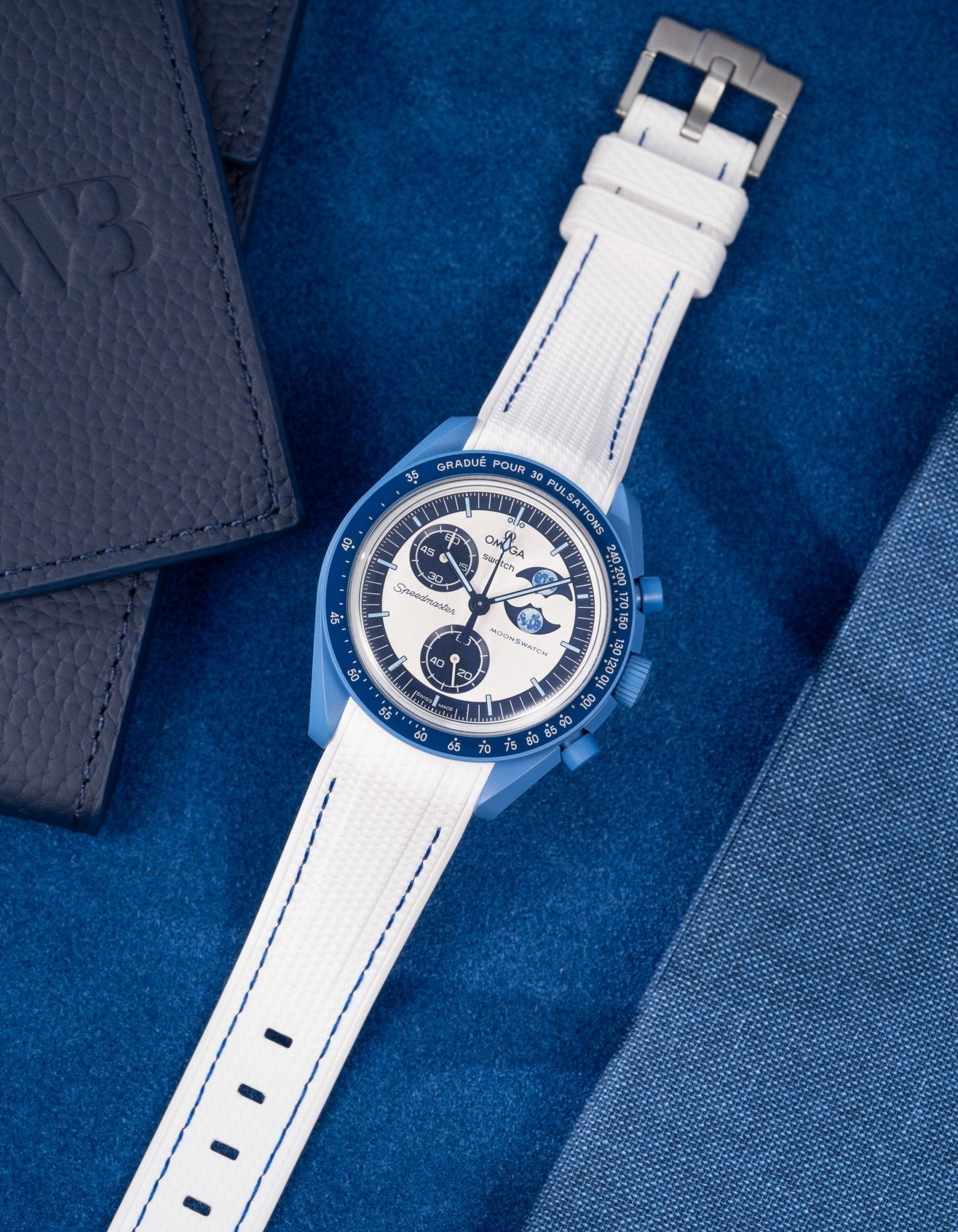 Mission Mønswatch for the Blue Moon Super Phase (Rubber Bracelet)