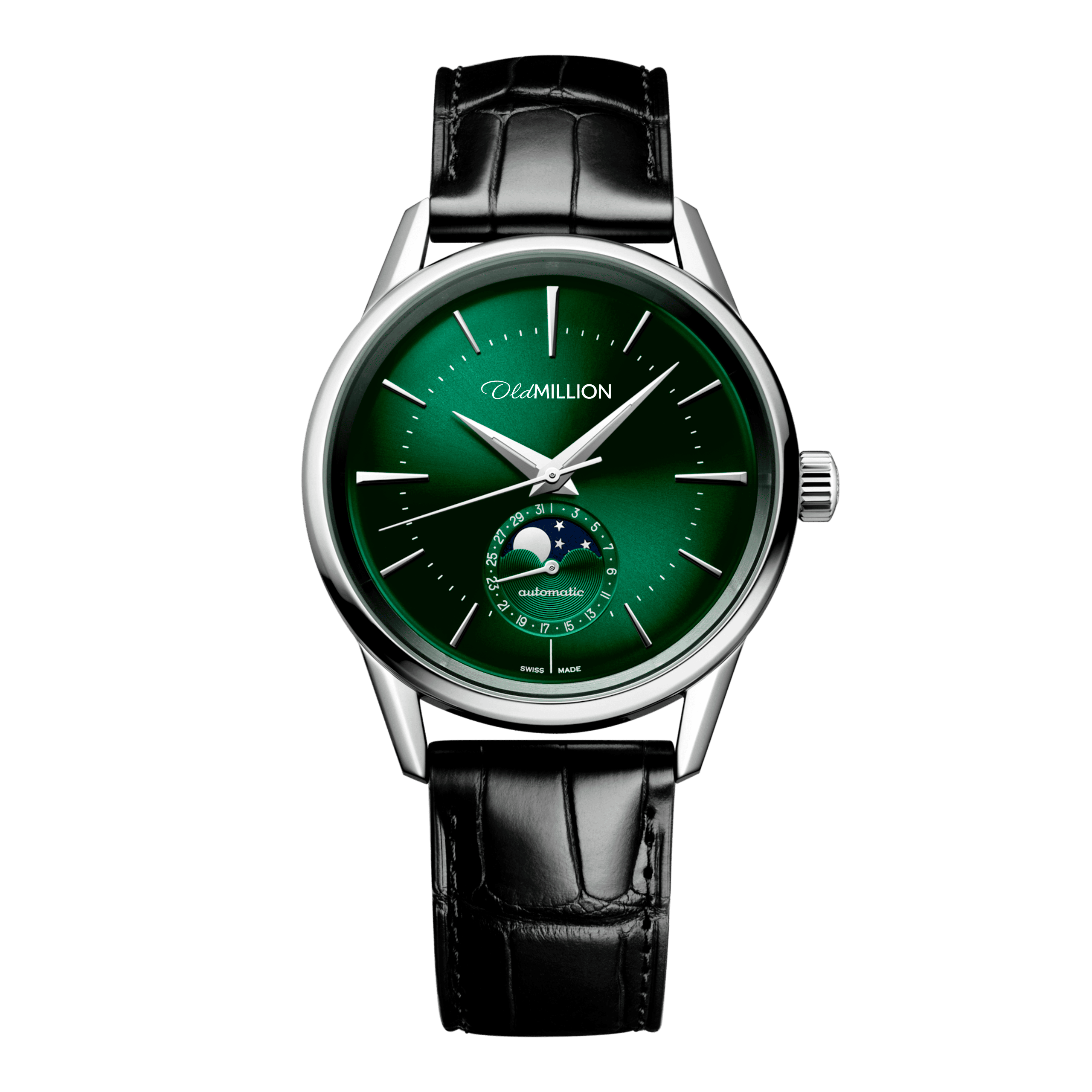 Old Million Heritage Moonphase - Forest Green 43mm