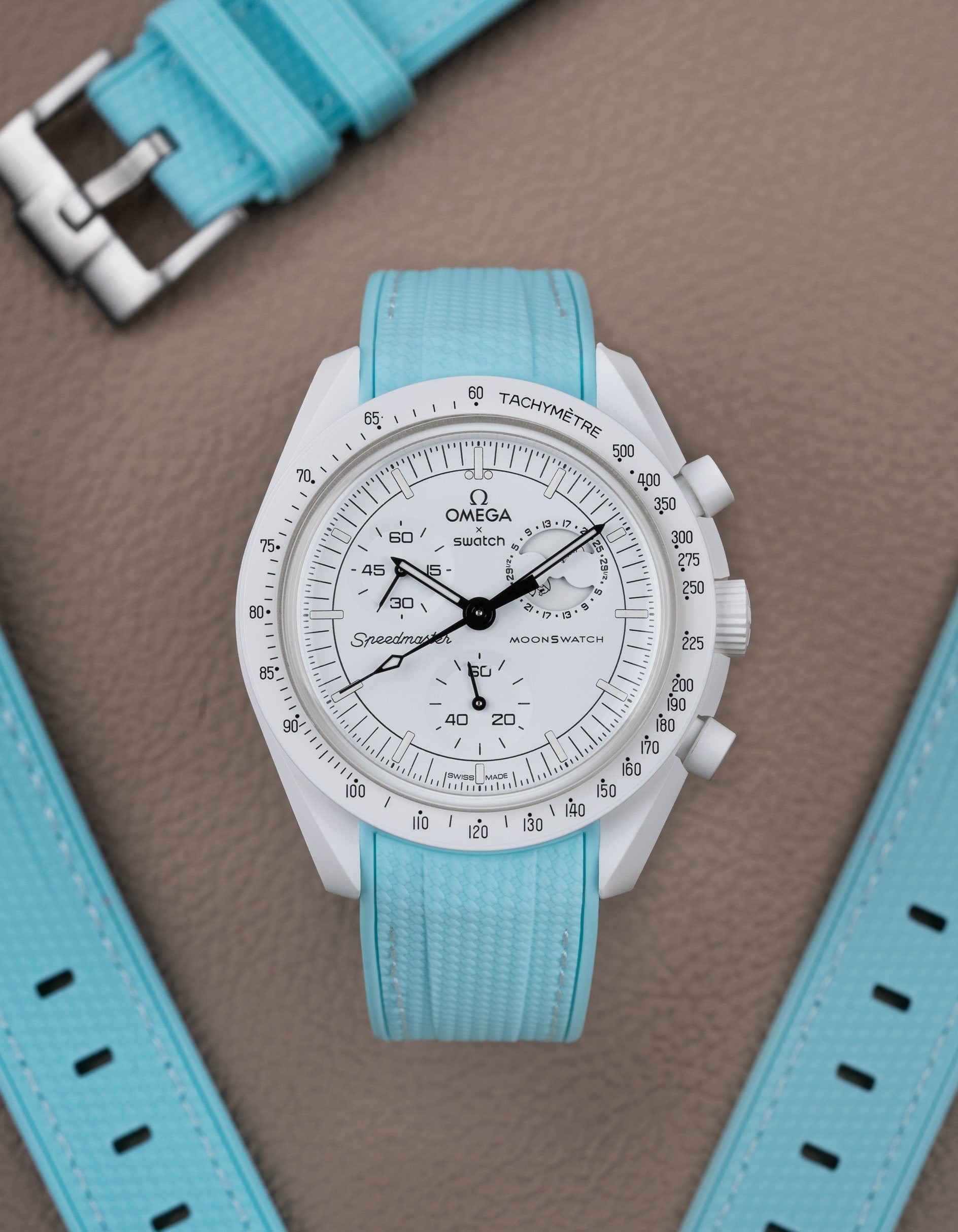 Misión Mønswatch para la fase lunar (pulsera de goma)