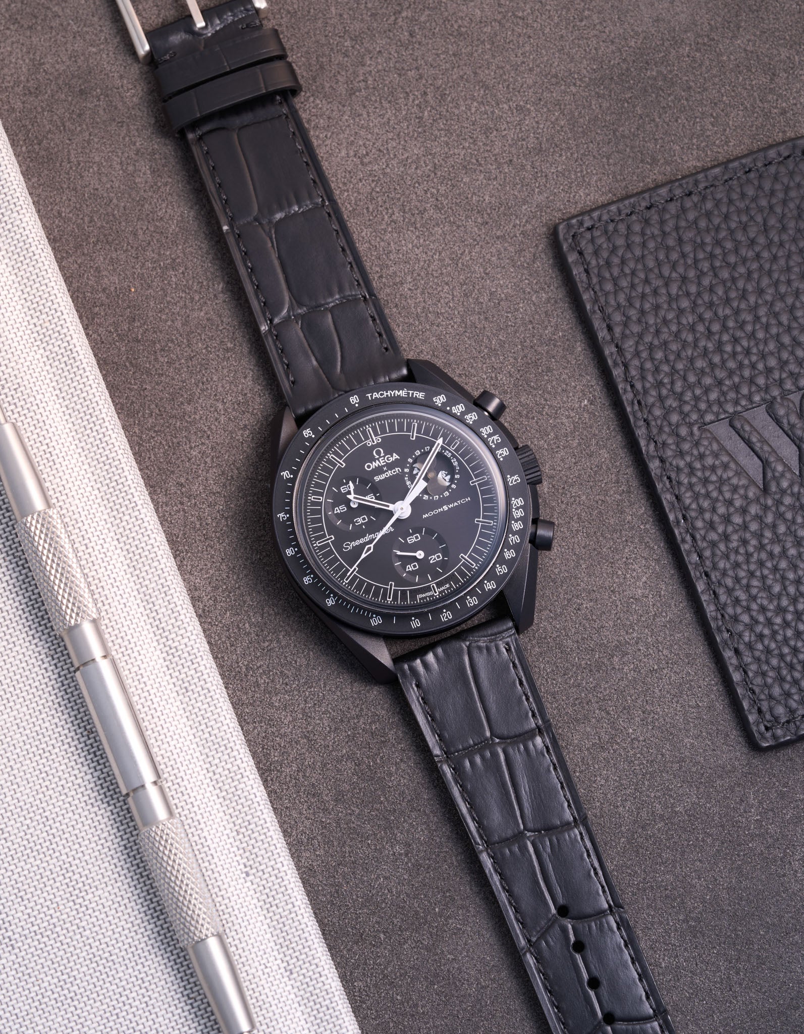 Mission to the New Moon Moon phase (leather bracelet)