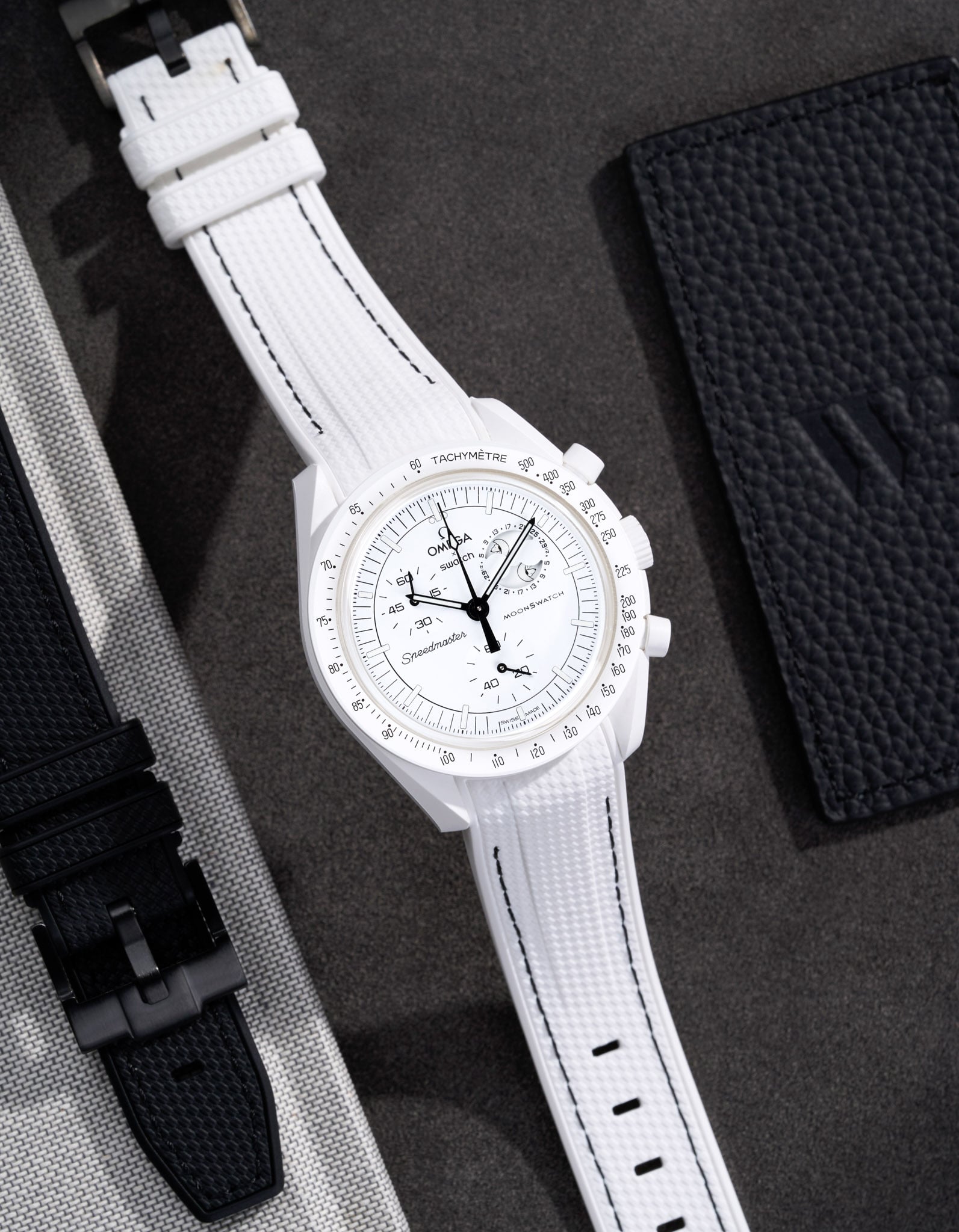 Misión Mønswatch para la fase lunar (pulsera de goma)