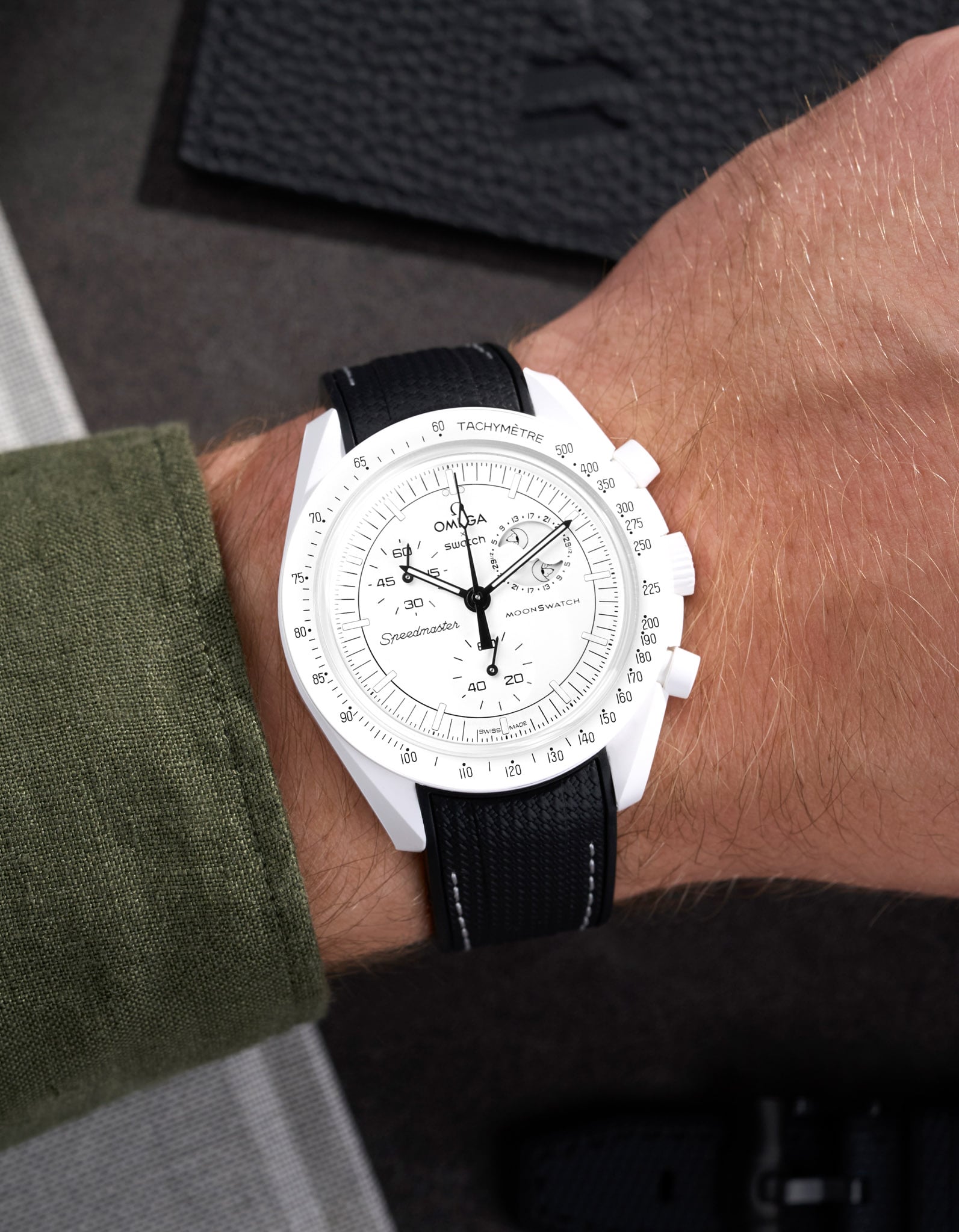 Misión Mønswatch para la fase lunar (pulsera de goma)