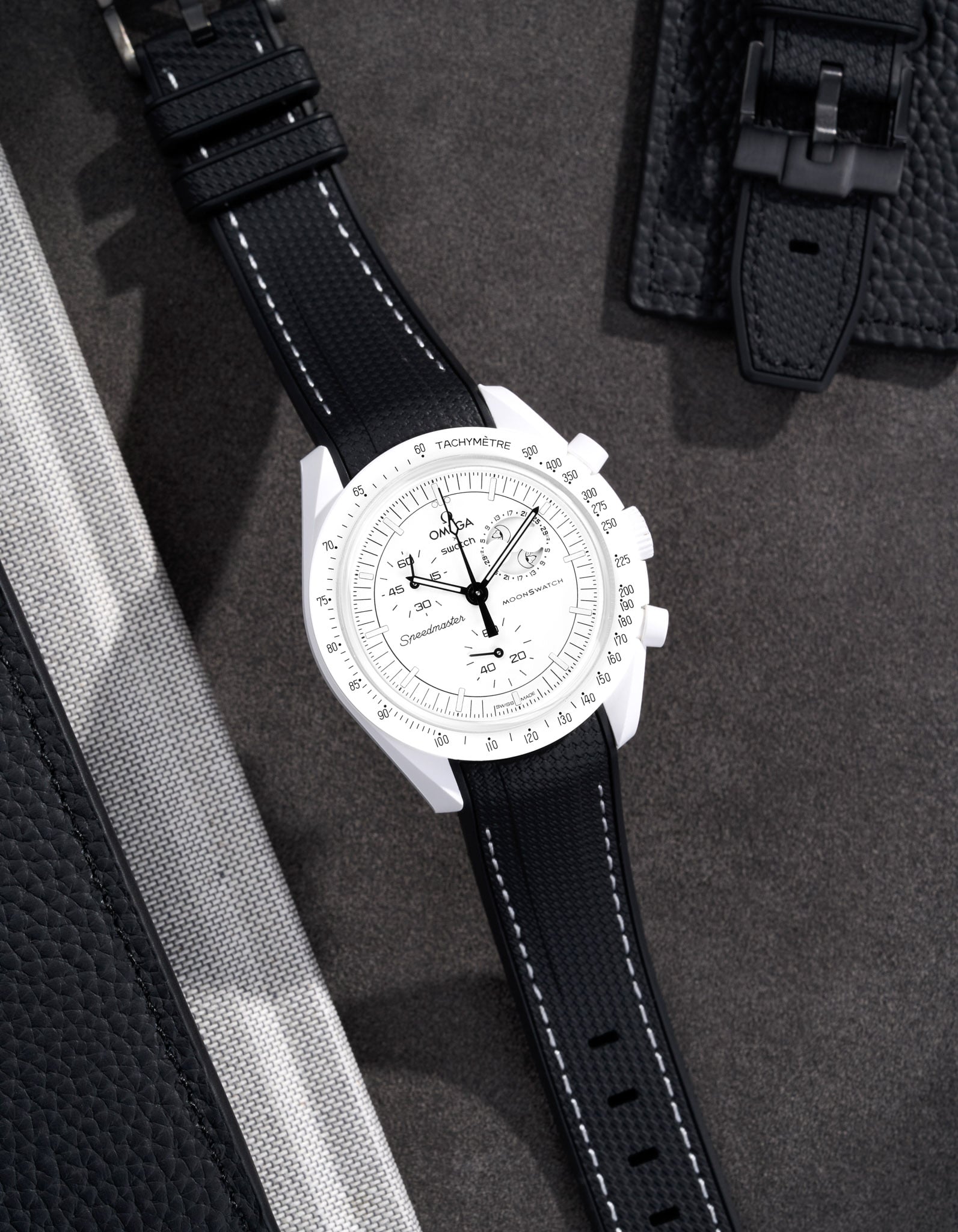 Misión Mønswatch para la fase lunar (pulsera de goma)