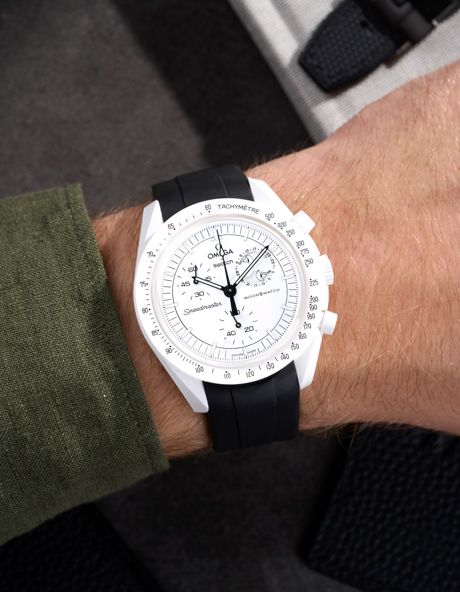 Misión Mønswatch para la fase lunar (pulsera de goma)