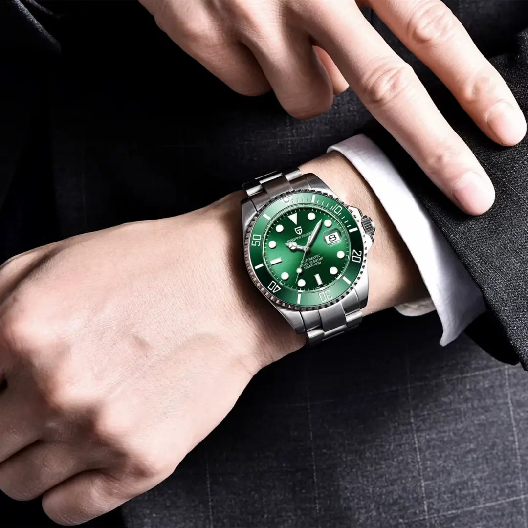 Pagani Design Nautilus Green Men's Watch