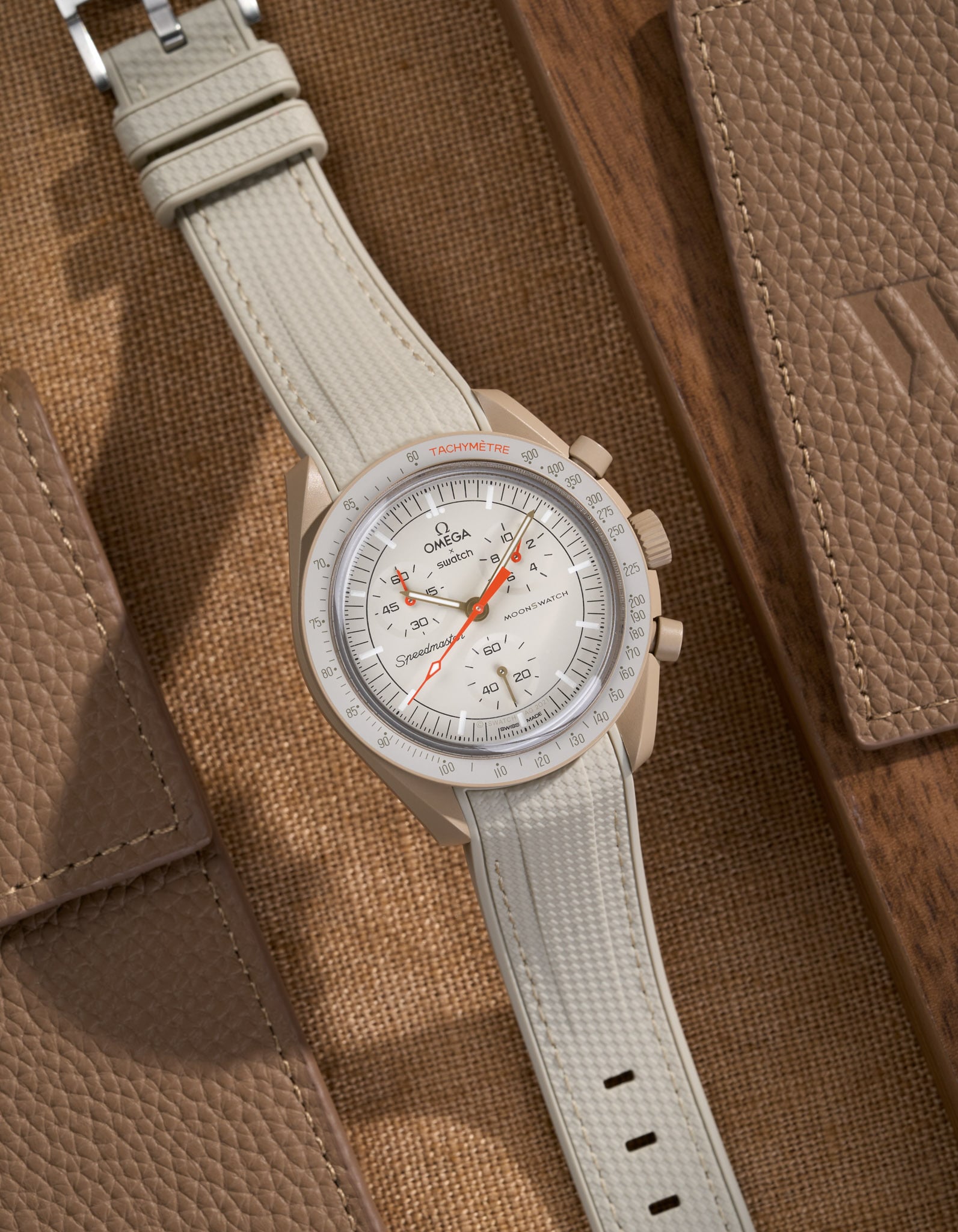 Sangle en caoutchouc vertech incurvé - beige
