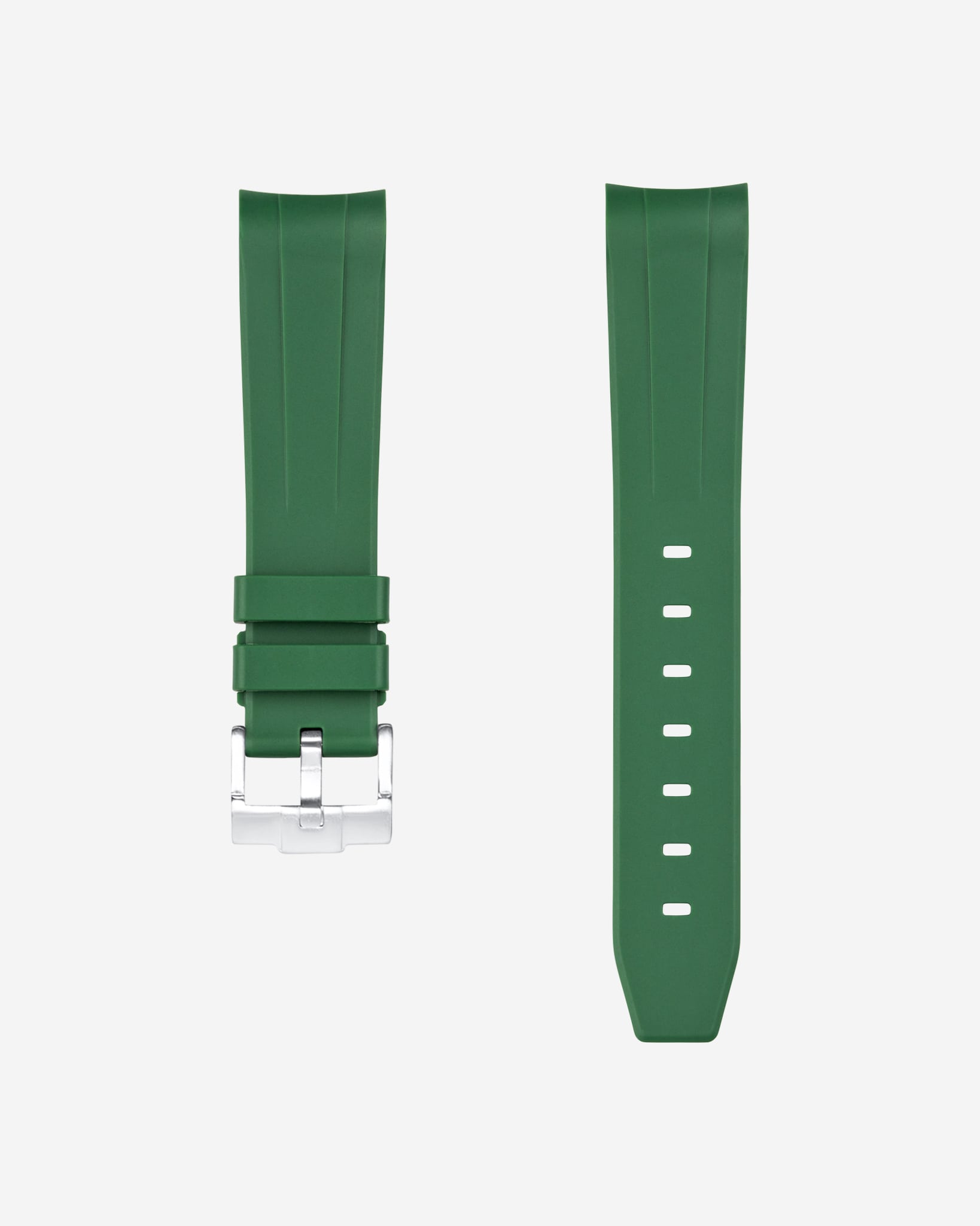 Sangle en caoutchouc courbe - vert