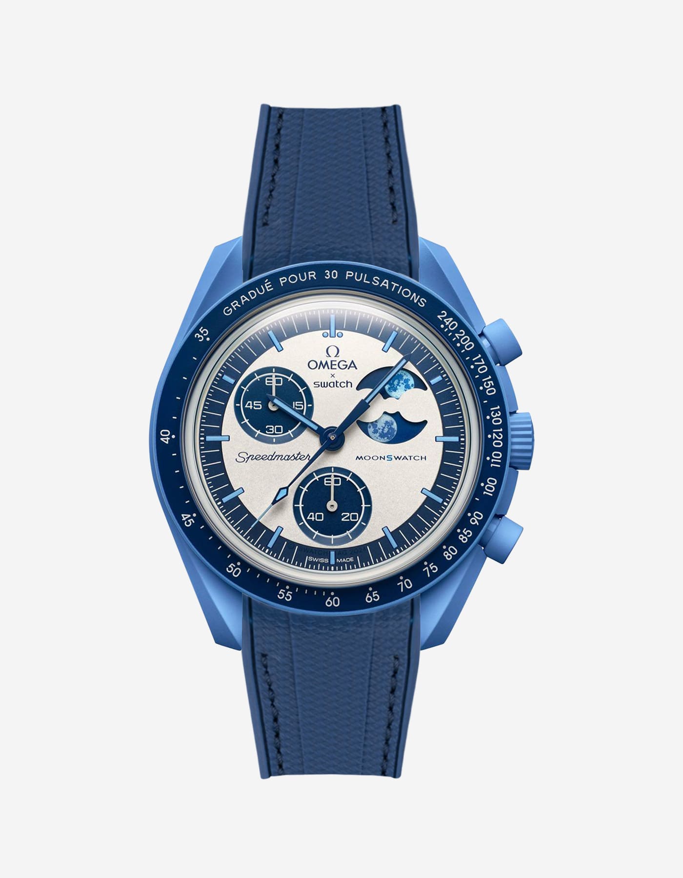 Mission Mønswatch for the Blue Moon Super Phase (Rubber Bracelet)
